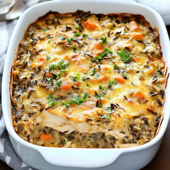 A white bowl with a casserole in it.