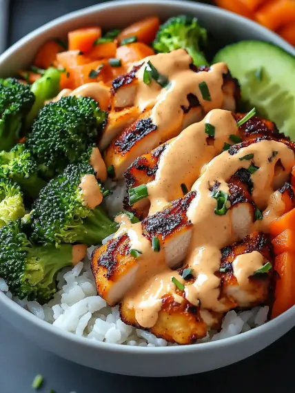 A bowl of rice with meat and broccoli.