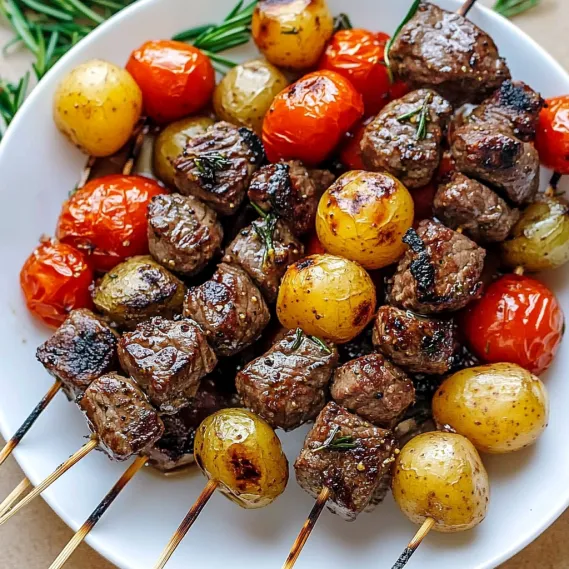 A plate of meat and vegetables.
