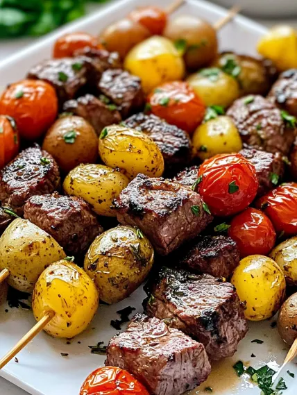 A plate of meat and vegetables.