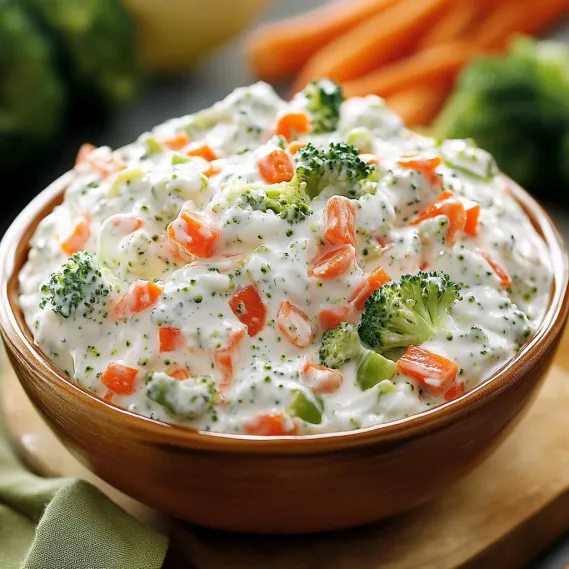 A bowl of food with broccoli and carrots.